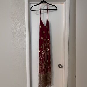 Beautiful elegant Lucky&Blessed red dress